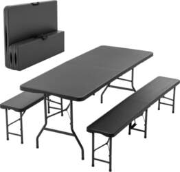 6ft Folding Picnic Table with 2