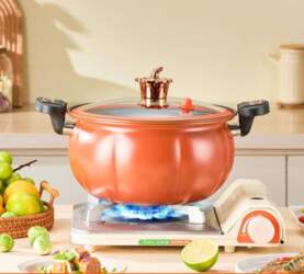 8L Orange Pumpkin Micro Pressure Pot