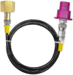 (Pink) External Co2 Tank Adapter Hose