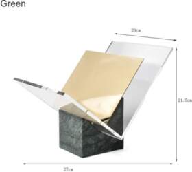 Acrylic Bookcase with Marble Base, Creative
