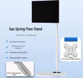 Adjustable Tablet Floor Stand with Movable