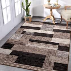Advanced Geometric Patchwork Carpet Simple Grid