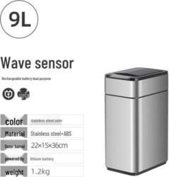Automatic Large Smart Sensor Trash Can