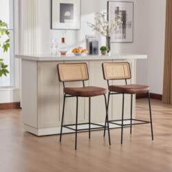 Bar Stool in High-Gloss, 2 Chairs