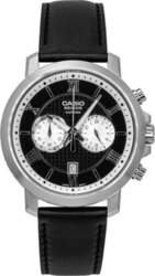 Casio Beside Chronograph Analog Leather Strap