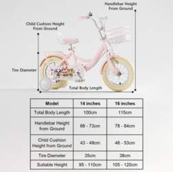 Children`s Bicycle Stable Triangular Support Wheels