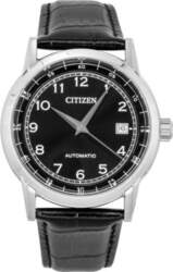 Citizen Calf Leather Strap Black Dial