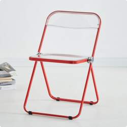 Clear Acrylic Folding Table Space Saving