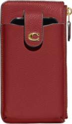 COACH Leather Cell Phone Pouch Wallet
