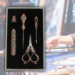 Complete Sewing Set with Embroidery Scissors