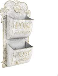 Decorative Mailbox Embossed Lettering WallMounted Organizer