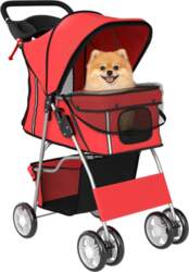 Dog Pram, Pet Stroller with Reflective