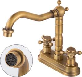 Double Handle Double Hole Bathroom Basin