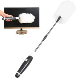 Electric Dust Brush Adjustable Extendable Handle