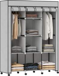 Fabric Wardrobe, Storage Solution, 8 Shelves
