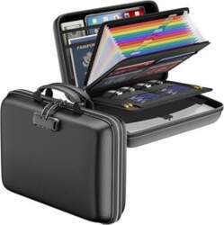 Fireproof Waterproof Document Bag Portable Hard