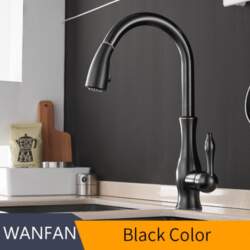 Gold Kitchen Faucets Single Handle Pull