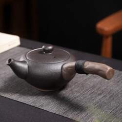 Japanese Style Stoneware Teapot Single Pot