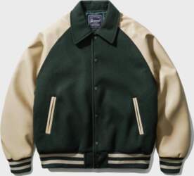 Jemut Leather Raglan Varsity Jacket 4