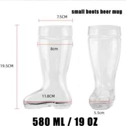 Large Capacity Boot Shape Glass Cup