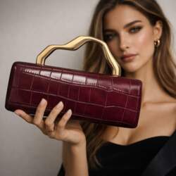 Luxury Crocodile Pattern Brand Women`s Handbag
