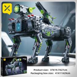 Mechanical Robot Dog Building Blocks Wireless