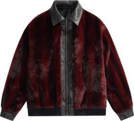 Men`s Flannel Collar Jacket, Double-sided Baseball