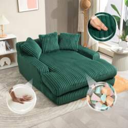 Modern corduroy sleeper sofa Cloud Couch