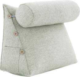 Modular Headrest with Roll - White