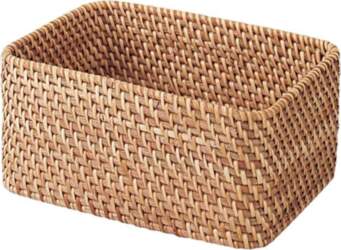 MUJI Stackable Rattan Rectangular Box Small