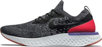 Nike Epic React Flyknit Melnas Sarkanas