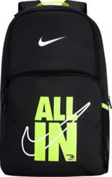 Nike Polyester Backpack Unisex Jet Black/Lime