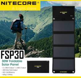 NITECORE Solar Panel FSP30 Waterproof Portable