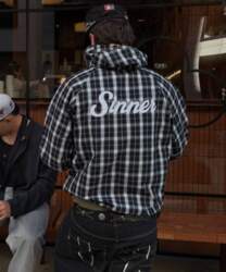 Openyard(Oy) Plaid Sinner Jacket - Black