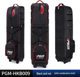 PGM Foldable Wheeled Golf Bag with