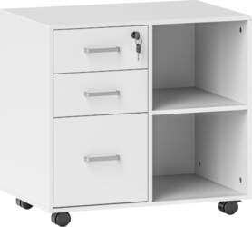 Printer stand with 3 lockable drawers