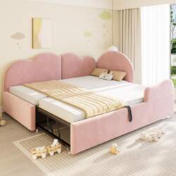 Pull-Out Sofa Bed in L-Shape (90*200+90*190)