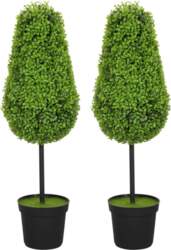 Set of 2 Artificial Boxwood 90cm