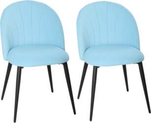 Set of 2 Padded Dining Chairs
