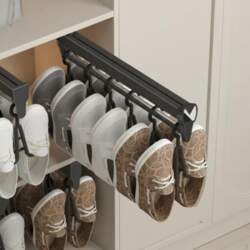 Shoe Cabinet Organizer, Adjustable PullExtendable Rack