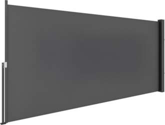 Side awning privacy screen retractable partition