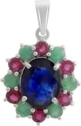 Silver pendant with sapphire 4.575ct