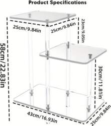 Small Acrylic Table Home Decor Display