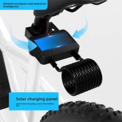 Solar Powered Smart Bicycle Lock Bluetooth