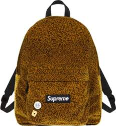 Supreme Velvet Backpack Tan Leopard One-Size