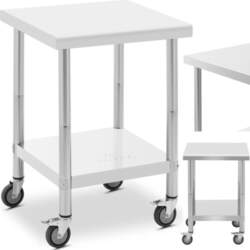 Table worktop on wheels, 2 levels