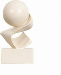 Tabletop Sculpture Freestanding with Base Modern