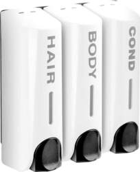 Triple 111ml Shower Bath Shampoo Dispenser