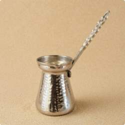 Turkish Coffee Pot Perforated Handle Metal