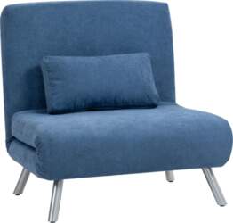 Upholstered Armchair with Bed Function, 3-in-1